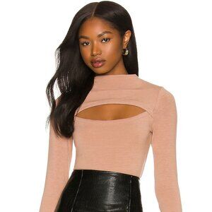 NWT ASTR the Label See Me Bodysuit in Nude